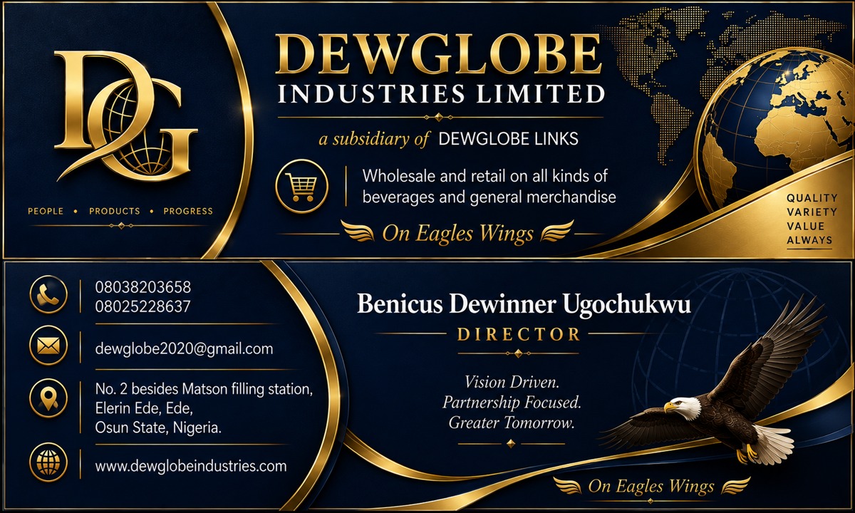 Dewglobe Industries Limited corporate identity artwork